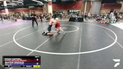 157 lbs Cons. Round 2 - Ethan Cantwell, Rockwall High School Wrestling vs Grayson Gonzales, Frisco Wakeland High School Wrestling