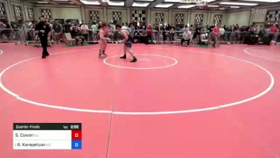 195 lbs Quarterfinal - Sean Cowan, Nj vs Ruben Karapetyan, Md