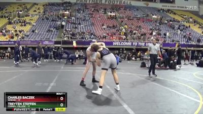 197 lbs Finals (2 Team) - Charles Baczek, Wabash vs Treyten Steffen, Cornell College