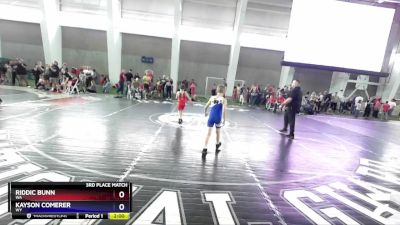 63 lbs 3rd Place Match - Riddic Bunn, WA vs Kayson Comerer, WY