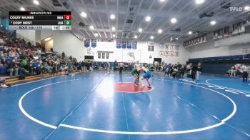 175 lbs Champ. Round 2 - Cody West, Lander Valley vs Colby Milnes, Wheatland
