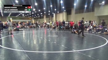 120 lbs Round 4 (6 Team) - Amonte Fleming, Black Hive #3 vs Jaylah Anderson, All American WC