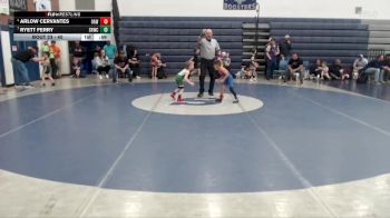 40 lbs Cons. Semi - Arlow Cervantes, Ontario Animals Wrestling vs Ryett Ferry, Snake River Wrestling Club