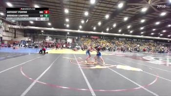 215 lbs Champ. Round 1 - Anthony Porter, Mandan Wrestling Club vs Brendan Lamfers, Sioux Center Riptide