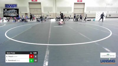 85 lbs Semifinal - Austin Peach, Askren Wrestling Academy - (C) vs Eli Sandoval, Gold Rush Wrestling