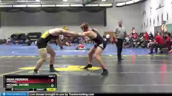 184 lbs Quarterfinal - Michael Jacobs, Adrian vs Adam Medeiros, Heidelberg