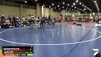 126 lbs 4th Wrestleback (32 Team) - Peyton Nicholson, Level Up vs Jaden Farr, Gulf Coast WC