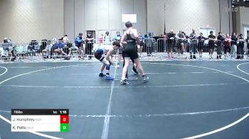 116 lbs Round Of 32 - Jackson Humphrey, High Desert WC vs Kasen Potts, Caldwell WC