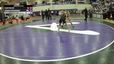 124 lbs Quarterfinal - Jazmin Roschmann, Fort Hays State vs Allie Dillon, Ottawa University