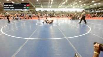 160 lbs Rr Rnd 3 - Aiden Miller, The Fort Hammers Black vs Coltan Jones, Broad Axe Wrestling Academy HS2