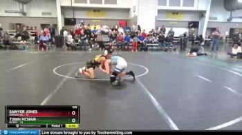 105 lbs Round 4 (6 Team) - Tobin McNair, NCWAY vs Sawyer Jones, Ranger WC