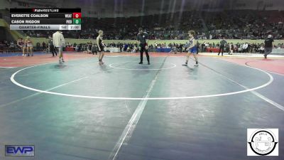 92 lbs Quarterfinal - Everette Coalson, Weatherford vs Cason Rigdon, Piedmont