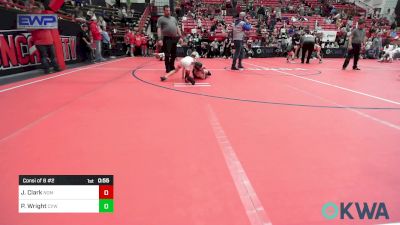 58 lbs Consi Of 8 #2 - Jayce Clark, Team Nomad vs Phoenix Wright, Caney Valley Wrestling