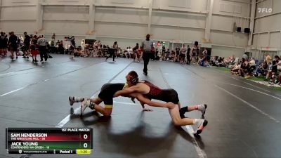 120 lbs Finals (2 Team) - Jack Young, Contenders WA Green vs Sam Henderson, The Wrestling Mill