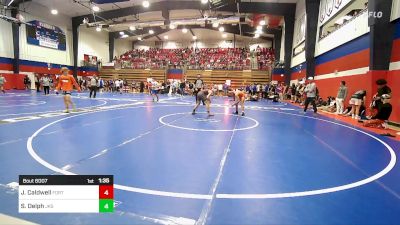 106 lbs Quarterfinal - Johnnie Wayne Callan Caldwell, Fort Gibson vs Sammy Delph, Jenks