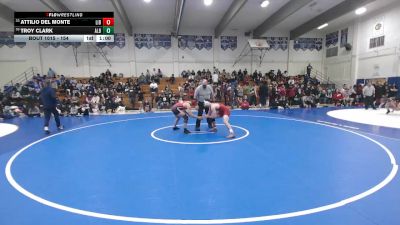 154 lbs Cons. Round 3 - Troy Clark, Albany vs Attilio Del Monte, Liberty