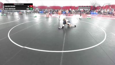 132 lbs Round 3 (8 Team) - Calvin Deane, Oswego East vs Jack Metzler, Waunakee
