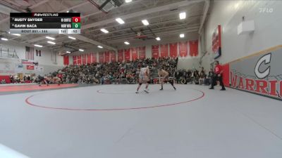 144 lbs 5th Place Match - Gavin Baca, Rocky Mountain vs Rusty Snyder, Montezuma Cortez