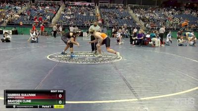 3A 215 lbs Champ. Round 1 - Brayden Cline, Swansboro vs Harriss Sullivan, North Davidson