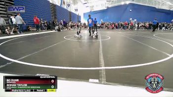43 lbs Quarterfinal - Roman Taylor, Southwest Timberwolves Wrestling Club vs Bo Duhr, Brawlers