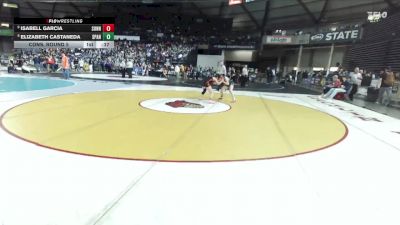 Girls 4A 125 lbs Cons. Round 5 - Elizabeth Castaneda, Spanaway Lake (Girls) vs Isabell Garcia, Sunnyside (Girls)