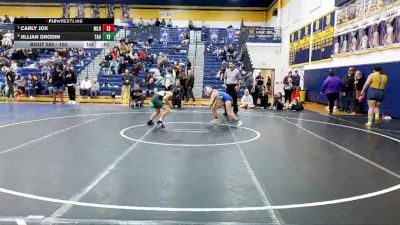 100 lbs Cons. Semi - Carly Jox, Mount Lebanon Hs vs Jillian Grodin, Taylor Allderdice Hs