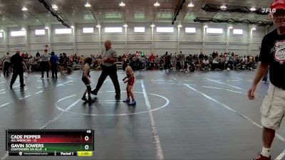 48 lbs Finals (2 Team) - Cade Pepper, All American vs Gavin Sowers, Contenders WA Blue