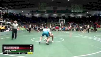 160 lbs Quarterfinal - Charlie Euson, East Central vs John Rushenberg, Indianapolis Bishop Chatard