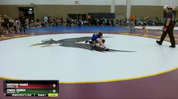 88 lbs Placement (4 Team) - Owen Sieben, Hastings vs Weston Yanez, MAHACA