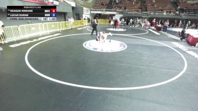 113 lbs Cons. Sub-quarters - Deagan Kinkade, MTC - MANTANONA TRAINING CENTER vs Lucas Duran, Madera High School Wrestling