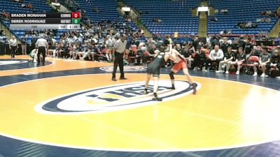 150 lbs Quarterfinals (8 Team) - Braden Monahan, Chatham (Glenwood) vs Derek Rodriguez, Oak Forest
