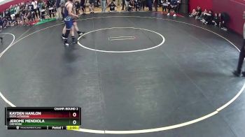 150 lbs Champ. Round 2 - Jerome Mendiola, Cheyenne vs Kayden Hanlon, Faith Lutheran