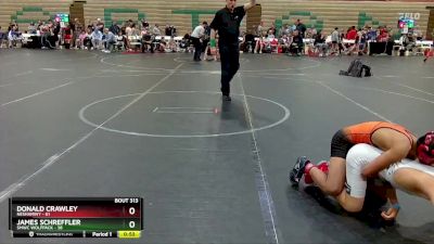 84 lbs Round 2 - James Schreffler, SMWC Wolfpack vs Donald Crawley, Neshaminy