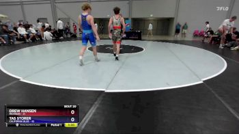 132 lbs Semis & 3rd Wb (16 Team) - Drew Hansen, Michigan vs Tas Storer, California Blue