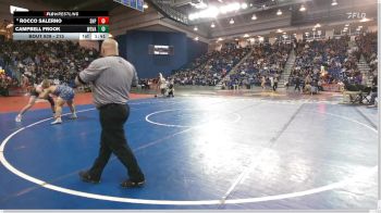 215 lbs Champ. Round 2 - Campbell Frook, Woodgrove vs Rocco Salerno, Seton Hall Prep