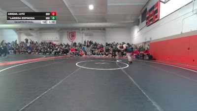 235 lbs Quarterfinal - Abigail Lutz, Bear River vs Larissa Espinosa, Ignacio