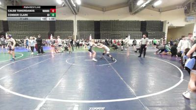 77 lbs Rr Rnd 8 - Caleb Tsikerdanos, Warhawks Wrestling Black vs Connor Clark, Kraken Revival