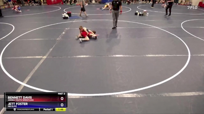 78 lbs Semifinal - Bennett Davis, Anoka Youth Wrestling vs Jett Foster ...