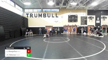 126 lbs Round Of 16 - Jared Mangiafico, Southington vs Reid Peterson, Trumbull
