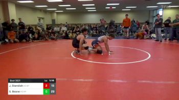 195 lbs Rr Rnd 3 - James Standish, Bethel Park HS vs Storm Beane, Ragin Raisins Catawba HS