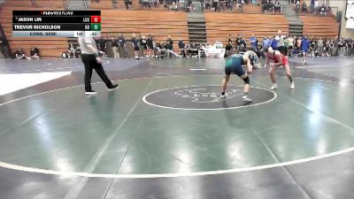 126 lbs Cons. Semi - Trevor Nicholson, Great Oak vs Jason Lin, La Costa Canyon