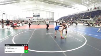 130 lbs Consi Of 4 - Evan Rodriguez, Poway Elite vs Izaac Rosales, Orange Vista