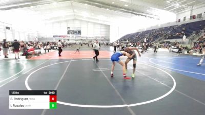 130 lbs Consi Of 4 - Evan Rodriguez, Poway Elite vs Izaac Rosales, Orange Vista