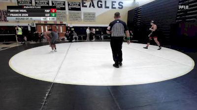 190 lbs Round Of 16 - Bryan Vidal, Pomperaug/Watwn/Naug vs Francis Zion, Gilbert/Torr/Wolc