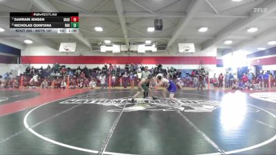 Boys 167 lbs Cons. Round 2 - Darrain Jensen, Shasta Boys vs Nicholas Quintana, Red Bluff Boys