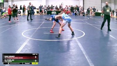 105 lbs Champ. Round 2 - Sam Henry, All American Training Center vs RJ Phelan, Lake Gibson