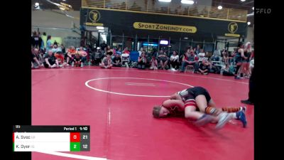 95 lbs Quarterfinals (8 Team) - Amelia Svec, Gone Rogue vs Kyra Dyer, Indiana INFERNO GOLD