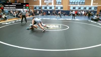 215 lbs Cons. Round 2 - Trail Sampson, Uintah vs Nathen Berkuta, West Jordan