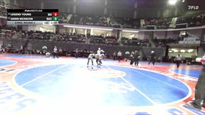 144-4A Cons. Round 2 - Jaden McKelvin, Ware County vs Legend Young, Woodland HS (Stockbridge)
