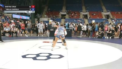 135 lbs Champ. Rd Of 16 - Sheyna Cruz, New Jersey vs Bella Castelli, Illinois